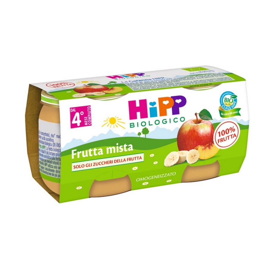 Hipp Bio Omogeneizzato Frutta Mista 2 X80 G